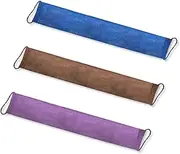 NILLOS African Bath Sponge, 3 PCS Nylon Exfoliating Long Net Bath Sponge for Men and Women Daily Shower, Bathing (3 Colors)