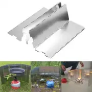 10 Plates Foldable Wind Deflectors Outdoor Camping Gas Stove Wind Shield