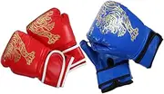 WESIEVYA 2Pairs Boxing Gloves Sparring Gloves for Training Comfortable PU Thai Glove for Kickboxing Fitness Workouts and Punch Mitts Thai Glove