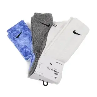 Nike 襪子 Everyday Plus Cushioned 長襪 藍 白 灰 中筒襪 渲染 運動襪 FB9948-902