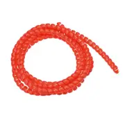 Spiral Tube Wrap Management Pipe Flexible Cord PE Polyethylene 2M/ 12x14mm/ Red