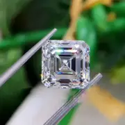 Natural Cut D Color Loose Lab Grown ASSCHER 2 CT Diamond VVS1 Clarity Certified