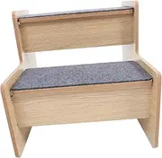 Sosoport Dog Ladder Pet Jumping Stair Pet Supplies Dog Bed Steps Portable Pet Stair Ladder Easy to Assemble