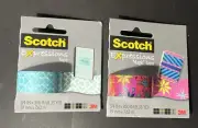 Lot Of 2 3m Scotch Expressions Magic Tapes C214-P6 & C214-P15 Packs NIP