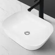 ACA 46CM*32CM Bathroom Ceramic Basin Sink Vanity Above Counter Hand Wash Bowl Rectangle White