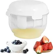 Yogurt Whey Separator with Fine Mesh Filter, Detachable Greek Yogurt Maker with Lid, Good Sealing Greek Yogurt Strainer, Yogurt Strainer Whey Separator Container for Juicing, Soy Milk 20.5×16cm