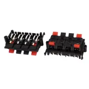 2Pcs 64x35x21mm 8 Positions Push in Jack Spring Load Speaker Terminals