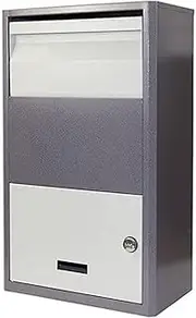 SHTFFW Parcel Drop Box Porch Pirate Lock Box with Combination Lock Large Freestanding Mailbox Package Dropbox