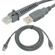 2M Grey USB A male to RJ45 Cable For Symbol Barcode Scanner LS4278 2208AP DS3400