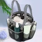 8Pocket Quick Dry Shower Mesh Basket Tote Bag OrganizerBreathable Caddy Bathroom