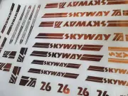 BMX Skyway TA Custom Copper Foil STICKERS 20/24/26in