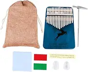 SWOOMEY 1 Set 17 Thumb Musical Instruments Kalimba Piano Creative Finger Piano Instrument Finger Instrument Wooden Blue