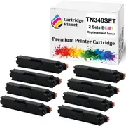2 Sets BCMY Compatible Toner Cartridge for Brother TN-348 TN348BK TN348C TN348M TN348Y (4,000/3,500 (B/CMY) Pages) for DCP9055CDN HL4150CDN HL4570CDW MFC9460CDN MFC9970CDW