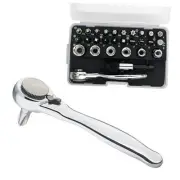 1/4 Mini Ratchet Set 28pcs Right Angle Screwdriver and Bit with Metric zzzz-s