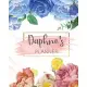 Daphne’’s Planner: Monthly Planner 3 Years January - December 2020-2022 - Monthly View - Calendar Views Floral Cover - Sunday start