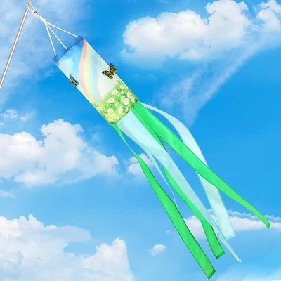 Butterfly Windsock, 3D Butterfly Wind Sock 40 Inch Spring Summer Outdoor Hanging