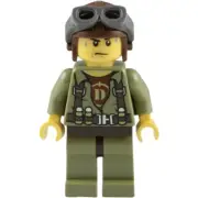 LEGO minifigure LEGO Helicopter Pilot Minifigure from set 5887 Inv 12
