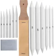 14 Pack of Blending Stumps, Art Eraser, Blending Sticks for Drawing, Shading
