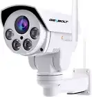 PTZ WiFi Security Camera Outdoor, Wireless Home Surveillance IP Camera with PoE