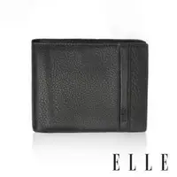 在飛比找森森購物網優惠-【ELLE HOMME】ELLE牛皮3卡上翻3窗格 皮夾/男