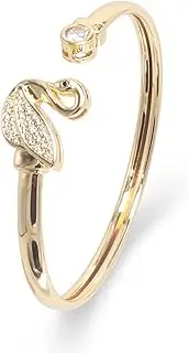 [Krstudent] Open Cuff Bracelets Dainty Gold Bangle for Women 18K Gold Plated Bracelets Jewelry with Jewelry Box