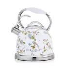 Laura Ashley 2.5L Gas Induction Stove Top Kettle 10Cup Water Boiler Elveden WHT