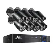 UL-tech CCTV Security System 8CH DVR 8 Cameras 108