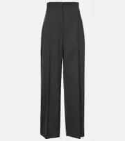 [The Row] The Row Gordon virgin wool wide-leg pants AU 14 grey