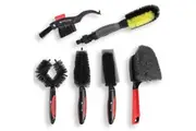 BIKEHAND 6 Pieces Bike Bicycle Cleaning Brush Kit - Cleaning Washing Tools Set - Bicycle Chain Cleaner Maintenance Service Kit