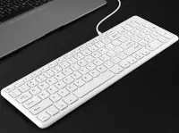 在飛比找樂天市場購物網優惠-巧克力鍵盤有線臺式電腦筆記本USB外接家用辦公蘋果無線小鍵盤