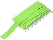 uxcell Double Fold Bias Tape for Sewing 1 Inch x 12 Yards Satin Pre-fold Continuous Binding Tape for Seaming Quilting Hemming Binding DIY Crafts, Green