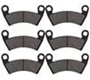 MKYKEGEAVF Motorcycle Front and Rear Brake Pads for Polaris Ranger 700 Crew EFI 800 RZR XP4 900 RZR-4 Diesel XP 1000 XP900 XP1000 Motorcycle Front Rear Brake Pads(3 Pairs 452)