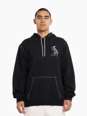 Collingwood Magpies AFL Mens Shadow Hood | Faded Black by Sporting House