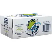 Good Tides Hard Seltzer Lemon & Lime Vodka 330mL