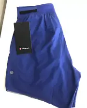 NWT$88 Lululemon Men's Fast Free Short 6" Lined PSYH Blue Size XL