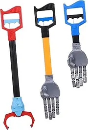 Kisangel 3pcs Robot Arm Grabbing Tool Interactive for Grabber Tool Engaging Handheld Robot Hand for Fine Motor Skills Development and Creative Play