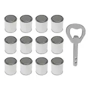 12Pcs Paint Buckets Safe Empty Cans Crafts Storage Containers Unlined With Lids