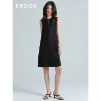 在飛比找Yahoo!奇摩拍賣優惠-性感短裙 新款裙子 ERDOS 女士夏季三醋酯無袖法式中長款