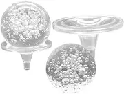 Glass Bubble with Holders Tabletop Fountain Decorative Round for Home Decor Fish Tank