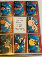 1996 Upper Deck Space Jam Series 1 Base Set & Flip Chase Set - 90 cards
