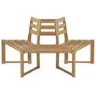 NNEVL Tree Bench Half-hexagonal 160 cm Solid Acacia Wood