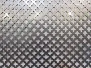DECORATIVE CLOVERLEAF PATTERN PERFORATED STEEL 6" x 6"