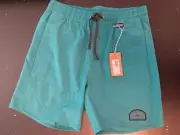 Patagonia Men’s Hydropeak Volley Shorts Surf Activist Boreals Green 16" X-small