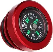 FELTECHELECTR Cigarette Lighter Cover with Built Compass for Cars and Motorcycles Versatile Aluminum Plug Cap for Easy Navigation and Wide Compatibility