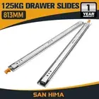 San Hima 2x 125kg Locking Drawer Slides / Runners 813mm 4wd Trailer Fridge Draw