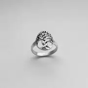 Sterling Silver Medium Tree of Life Ring, Fortune Ring, Silver Rings, Leaf Ring