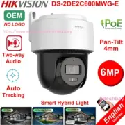 Hikvision 6MP ColorVu DS-2DE2C600MWG 2-Way Audio PoE PT 4mm IP Camera Auto-Track