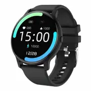 Smart Watch With Bluetooth Call Waterproof Swimming Fitness Monitoring Watches for Men Women Black