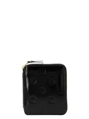 [Comme Des GarçOns Wallet] Comme Des GarçOns Wallet-Polka Dots Embossed Portafogli Nero-Donna OS