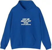 [X.Style] Womens Dog Mom Dog Dad Rescue Dog Ask Me About My Dog Dog ds051 Hoodie Royal L